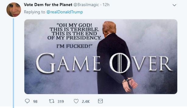 Tổng thống Trump chế ảnh phong cách 'Game of Thrones', đài HBO phát cáu Tổng thống Trump chế ảnh phong cách 'Game of Thrones', đài HBO phát cáu