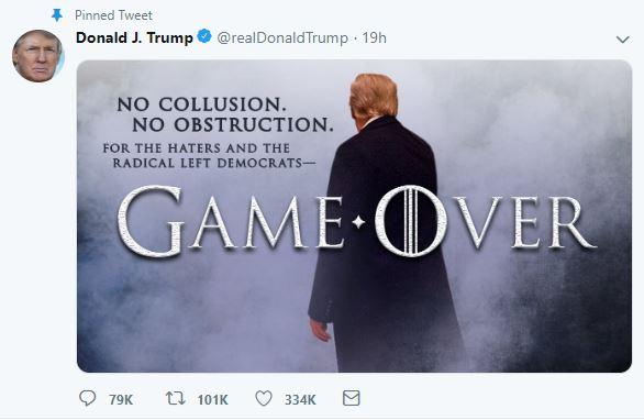 Tổng thống Trump chế ảnh phong cách 'Game of Thrones', đài HBO phát cáu Tổng thống Trump chế ảnh phong cách 'Game of Thrones', đài HBO phát cáu