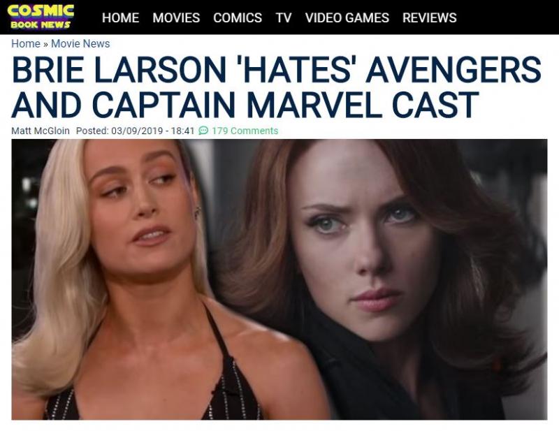 Thực hư tin đồn về quan hệ căng thẳng giữa 'Cap Marvel' Brie Larson và dàn sao Avengers? Thực hư tin đồn về quan hệ căng thẳng giữa 'Cap Marvel' Brie Larson và dàn sao Avengers?