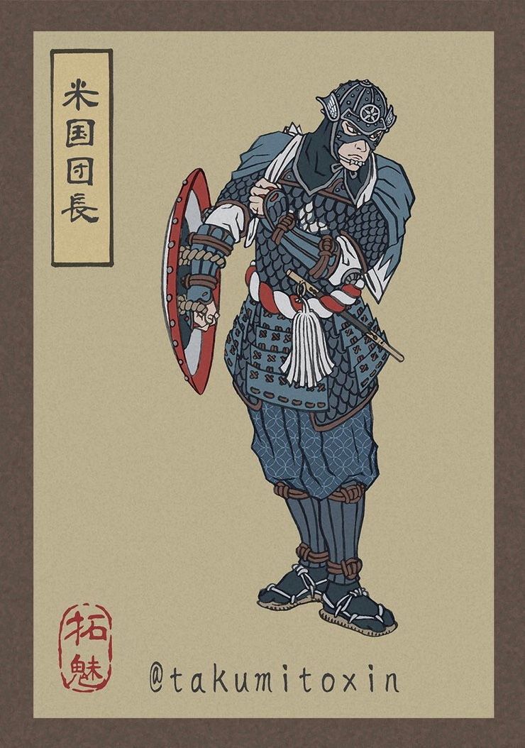 Lạ lẫm mà thân quen xem siêu anh hùng Avengers biến hóa theo phong cách ukiyo-e Lạ lẫm mà thân quen xem siêu anh hùng Avengers biến hóa theo phong cách ukiyo-e