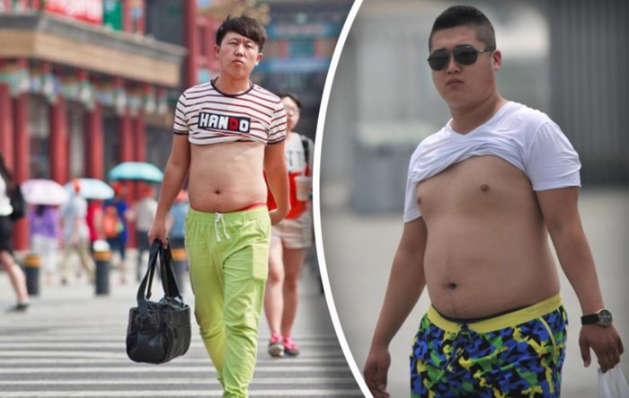Thời tiết nóng nực ở Trung Quốc tạo nên phong cách ăn mặc mới: 'bikini Bắc Kinh' Thời tiết nóng nực ở Trung Quốc tạo nên phong cách ăn mặc mới: 'bikini Bắc Kinh'